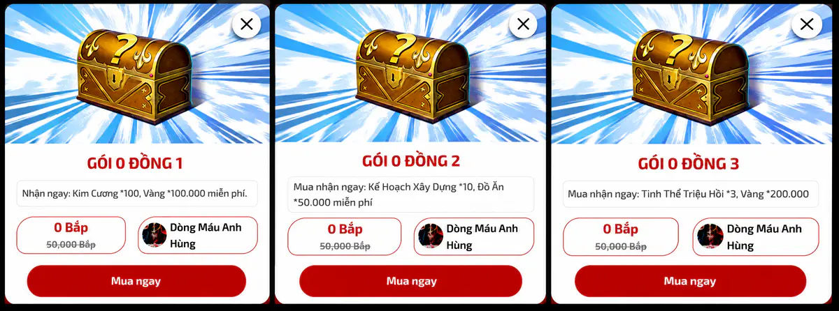 3 Code Gói web 0đ