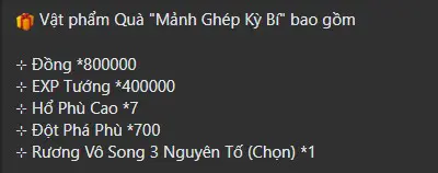 MẢNH GHÉP KÌ BÍ
