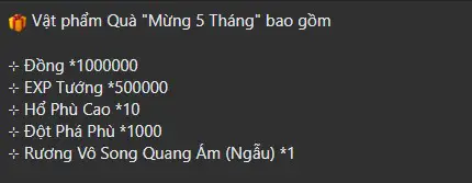 Mừng 5 Tháng
