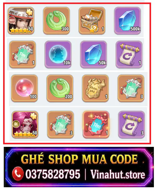 Lẻ  Full Bộ 4 code Web
